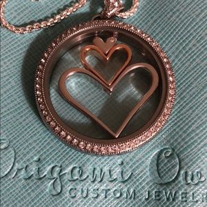 Legacy locket with nesting hearts set